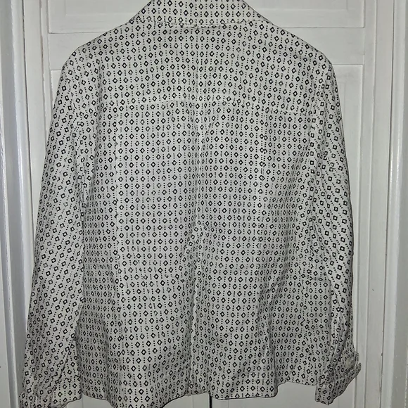 Croft & Barrow Black and White Patterned Jacket - Picture 3 of 4